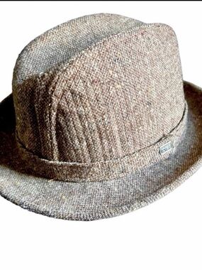 Vintage Tweed Totes Hat in Brown & Cream